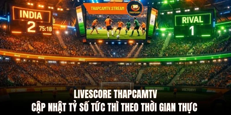 Livescore ThapcamTV cập nhật tỷ số tức thì theo thời gian thực 