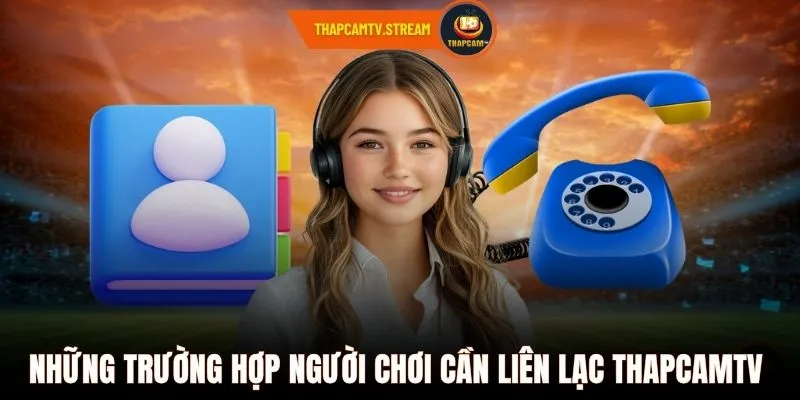 Những trường hợp người chơi cần liên lạc ThapcamTV